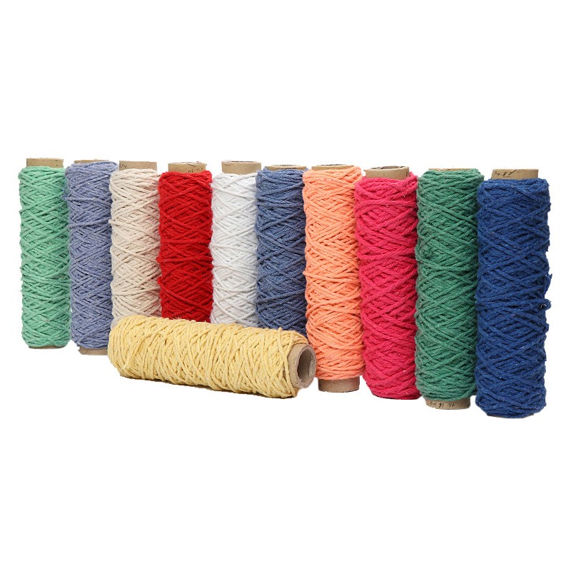 Fios de algodão com limpeza de 4 dobras